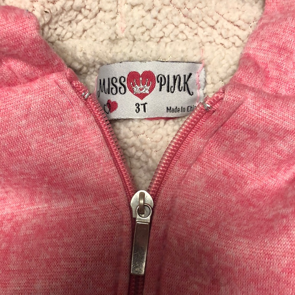 Pink hoodie size 3t